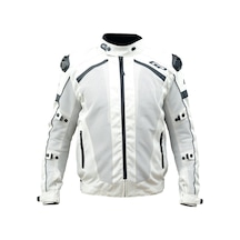 Gp Kompozit Mnty001 Yazlık 5 Korumalı Motosiklet Montu Beyaz