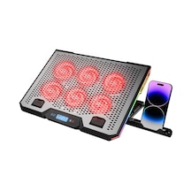 Rampage Blizzard R7 Notebook Ve Laptop Soğutucu Rgb Işıklı 15.6" 6 Fanlı 2 Usb Soket