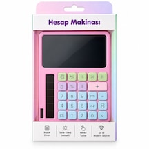 2ın1 Pilli Hesap Makinesi - Dijital Çizim Yazı Tablet Tahta Krd-8120 Çok Renkli