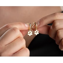 925 Ayar Pati Küpe Kişiye Özel Pati Küpe.rose.gold.rodaj Gümüş 14957359