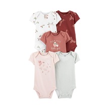 Carter's 1N680510 Kız Bebek 5'li Body Set Çok Renkli
