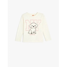 Koton Kız Bebek Sweatshirt Ekru 5wmg10027ak 25ky59000325 Y5915 Ekru