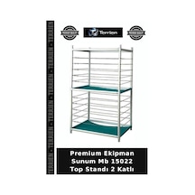 Premium Ekipman Sunum Mb 15022 Top Standı 2 Katlı Çok Renkli