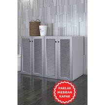Kenzlife Membran Çamaşır&kurutma&bulaşık Makinesi Dolabı Tatyanakare Gribyz 90 140 60 Mebran Kapak Mdf Gövde Kapaklı Arkalıksız Beyaz