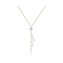 Diamond Line-Gülaylar - Sarı Beyaz Altın 14 Ayar Koleksiyon Kolye N11.25415