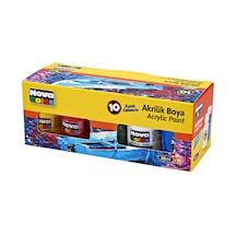 Nova Color Akrilik Boya Şişe 10 Lu Takım 30 Ml Nc-2002 Çok Renkli