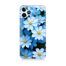 Apple Uyumlu iPhone 12 Pro Max Soft Renkli Papatyalar Desenli Silikon Kılıf