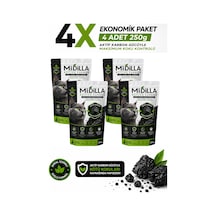 Midilla Active Carbon Kedi Kumu Koku Giderici 4 X 250 G %100 Gerçek Aktif Karbon Toplam 1.000 G