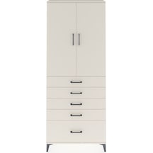 Arges Dolap 2 Raflı 5 Çekmeceli 2 Kapaklı 88x30x221 Aytaşı-ay... Aytaşı