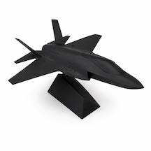 30 Cm Siyah Modern Jet Uçağı Dekoratif Masaüstü Biblo Teknolojik Tasarımlı Uçak Maketi Ofis Ve Oyun Odası Dekoru
