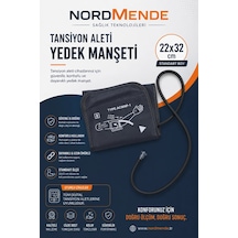 Nordmende Dijital Tansiyon Aleti Manşeti 22-42 Cm Evrensel Yedek Kol Manşeti Tüm Dijital Tansiyon Aletleri İle Uyumlu