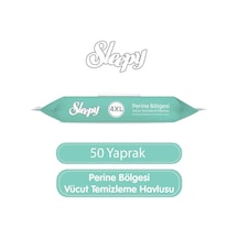 Sleepy Perine Bölgesi Vücut Temizleme Havlusu 50 Yaprak