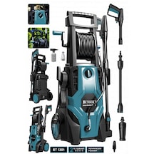 Butools ST-16 180 Çelik Şanzuman Musluk ve Kovadan Çekme Yüksek Basınçlı Yıkama Makinesi Mavi