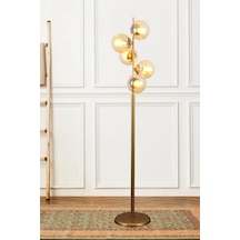 Modena 5 Li Eskitme Lambader Bal Camlı Modern , Oturma Odası ,yatak Odası , Salon Lambader Çok Renkli