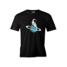 On The Saturn Siyah Erkek Tshirt