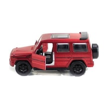Metal Mercedes G63 Çek Bırak Model Araba Kırmızı Işıklı 12 Cm