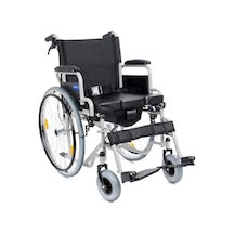 Tekerlekli Sandalye Wc Özellikli, 45cm Oturma Genişliği, Refakatçi Frenli, Çelik Gövde Dm-545