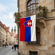 Slovakya Bayrağı Premium Raşel Kumaş 150x225 Cm Diğer