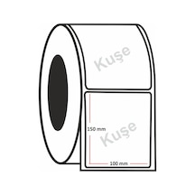 Kuşe Etiket 150X100 MM 250'lik Rulo