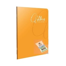 Gıpta Mica Tel Dikişli Pp Kapak Defter A4 Çizgili 40Yp Turuncu
