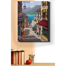 Webstyle Sayılarla Boyama Seti Kasnaklı Çiçek Sokağı 60 X 75 Cm