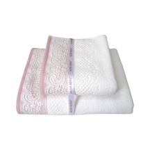 Evony Banyo Havlu Seti 2'li Pembe 50x90cm+90x150cm