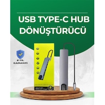 Northcity Type C Dönüştürücü 2 Usb3.0, Sd/ms, 4k Hdmı & Rj45 - Profesyonel Çoklu Bağlantı Hub