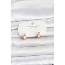 Pirinç Gold Renk Çocuk Küpe Çok Renkli