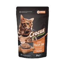 Crocus Pouch Tahılsız Tavuklu Yetişkin Kedi Maması 85 G