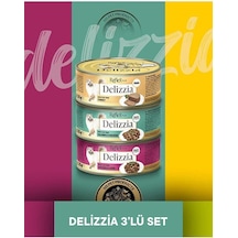 Reflex Plus Delizzia Hindi Etli Pate & Somonlu-tavuklu Gravy & Tavuklu-ciğerli Gravy Yetişkin Kedi M