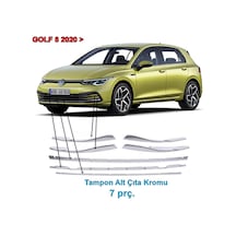 Vw Golf 8 Ön Tampon Alt Çıta Nikelajı 2020 Sonrası 7 Prç P.Çelik N11.2598