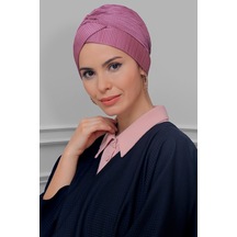 Hürrem Bone Gül Kurusu Pratik Hazır Geçmeli Tesettür Bone Fukuro Piliseli Çap Gülkurusu