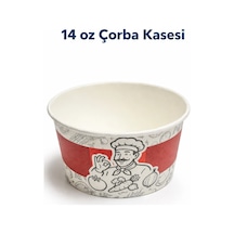 14 Oz Karton Çorba Kasesi Kapaklı 500 Adet
