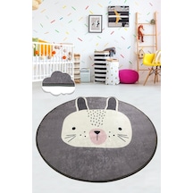 Tavsan 100X100 Cm Yıkanabilir Çocuk Ve Bebek Halısı Çok Renkli