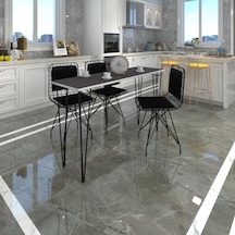 Knsz masa sandalye takımı hem75mazlum grisyh 140*040 sm 3 sandalye syhsyh sırt minderli