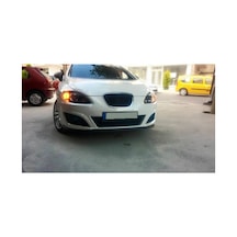 Seat Leon Mk2 Uyumlu Ön Lip Tampon Eki Body Kit Yumuşak Mat Siyah Kırılmaz