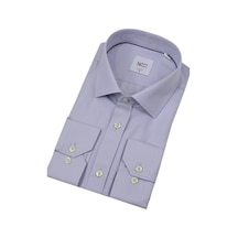 Erkek Slim Fitt Uzun Kol Kulplu Gömlek 2396 Bgl-st04379 Açık - Gri