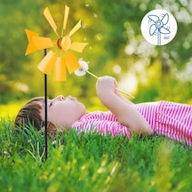 Ebitda Rustik Bahçe Dekorasyonu Peyzaj Süs Fırıldak Açık Mavi