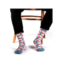 Ozzy Socks Frame Desenli Çorap Yeşil Renkli