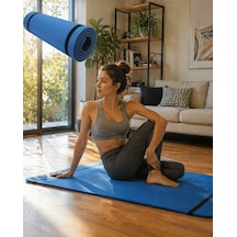 10 - 308 - Mm Yoga Matı Kaymaz Yüzey Çift Taraflı Kullanım Dalı Eva - Cadde101 - Fitness Minderi Çok Renkli