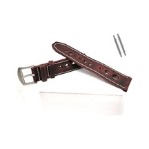 Tissot & Fossil Uyumlu Crayz Hakiki Deri 22 Mm Bordo