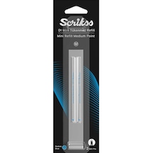 Scrikss D1 Tükenmez Medıum Kısa Refil Mavi Blister Çok Renkli