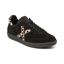 Sneaker Günlük Kadın Rc-25y-088-m-vade John May Siyah Süet-leopar Siyah