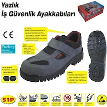 414 Yazlık S1 45 No Çelik Burunlu Ayakkabı (267966619)