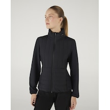 Skechers W Outerwear Padded Jacket Kadın Siyah Mont S242063-001 Siyah