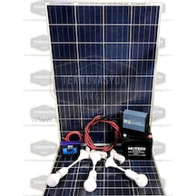 105 Watt Güneş Paneli Tv Aydınlatma Paketi Solar Paket