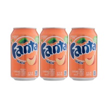 Fanta Peach Şeftali Aromalı Gazlı İçecek 355 Ml 3 Adet