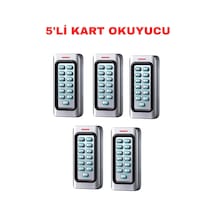 Sr-222 Em-w Ip68 Şifreli Proximity Kart Okuyucu 125 Khz Metal Kasa Geçiş Kontrol Sistemi 5 Adet