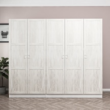 Minar Kale Country 5 Kapak 2 Ç Zincir Dolap - E.beyaz 210cm