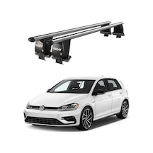 Royal Volkswagen Golf Vıı 2012-2019 Uyumlu Gri Kilitli Ara Atkı Port Bagaj Tavan Barı